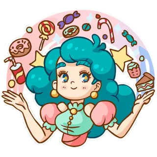 Сластёна telegram stickers