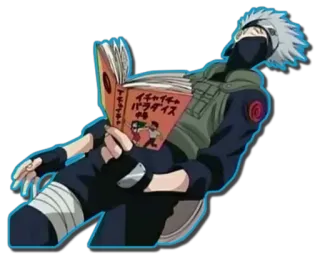 🚫 Kakashi Hatake Naruto イチャイチャ パラダイス kakashi, naruto, anime, manga, ninja, book telegram sticker