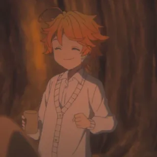 ⛓ Emma The Promised Neverland Anime, Manga, Emma, The Promised Neverland, Dibujo animado, Ilustración telegram sticker