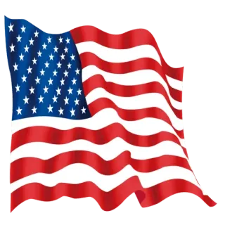 🇺🇸 bandera, EE. UU., Estados Unidos, América, patriótico, barras y estrellas telegram sticker