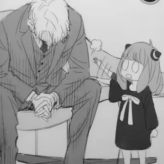 🥜 Anya Anime, Niedlich, Forger, Spy Family, Manga telegram sticker