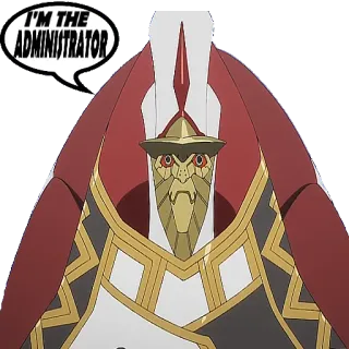 🤴 I'M THE ADMINISTRATOR Администратор, Авторитет, Мем, Текст, Мультфильм telegram sticker
