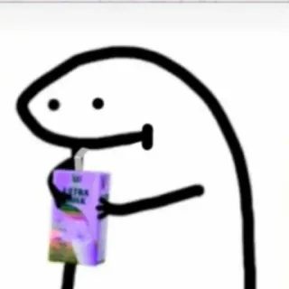 🧃 Astra cartoon, drink, juice box, stick figure telegram sticker