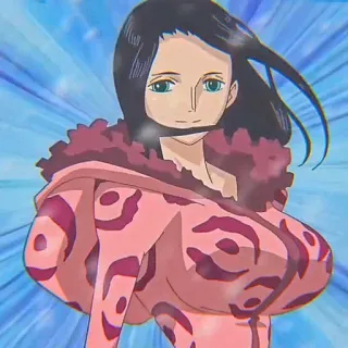 📚 Nico Robin One Piece anime, one piece, nico robin, character whatsapp sticker