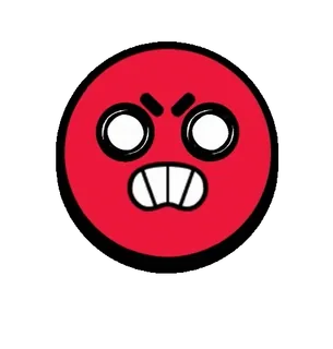 🤬 enojado, rabia, rojo, emoji, dibujos animados whatsapp sticker