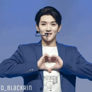 ✨ D_BLACKRIN K-Pop, Herz, Idol, Männlich, Sänger telegram sticker