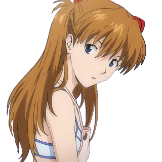 😑 Asuka Langley Soryu Neon Genesis Evangelion Anime, Cartoon, Animation, Mädchen, Figur, Asuka, Evangelion telegram sticker