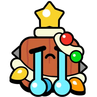 😭 triste, pleurer, emoji, larme, émotionnel telegram sticker