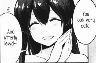 ☺️ And utterly lewd~
You look very cute. アニメ, マンガ, かわいい, エロ, 褒め言葉, カートゥーン telegram sticker