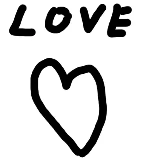 ❤️ LOVE Liebe, Herz, Romantik, Valentinstag, süß, niedlich, Zeichnung telegram sticker