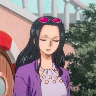 💜 Nico Robin One Piece Anime, One Piece, Nico Robin, Cartoon, Frau telegram sticker