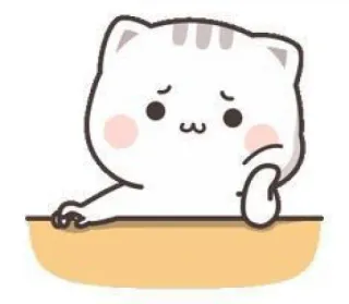 🧉 cat, cute, sticker, sad, kawaii, animal telegram sticker