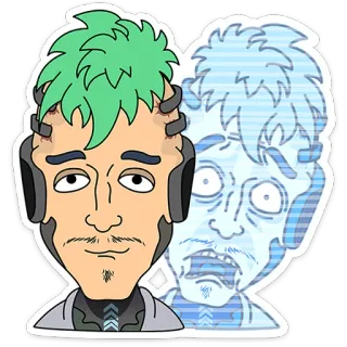 😨 Johnny Silverhand Cyberpunk 2077 Cyberpunk, Cyberpunk 2077, Johnny Silverhand, Videospiel, Sci-Fi, Futuristisch telegram sticker