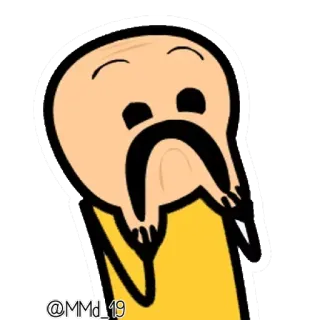 😱 @MMd_19 cartoon, meme, funny, sticker, character telegram sticker