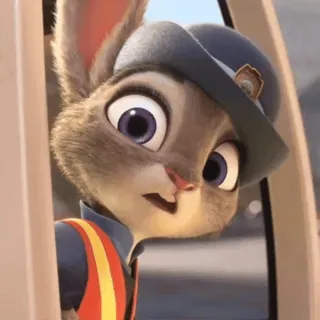 π Judy Hopps Zootopia Judy Hopps, Zootopia, rabbit, police, officer telegram sticker