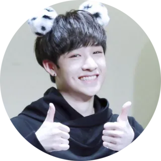 👍 portrait, person, smile, thumbs up, happy telegram sticker