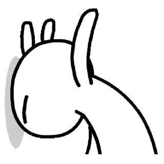 😑 animal, monigote, dibujo animado, llama, alpaca telegram sticker