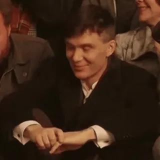 🎈 Thomas Shelby Peaky Blinders Peaky Blinders, Thomas Shelby, Cillian Murphy, Birmingham, England, gangster, crime, drama telegram sticker