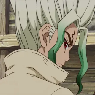 🔬 Senku Ishigami Dr. Stone Аниме, Ученый, Манга, Доктор Стоун, Сенку whatsapp sticker