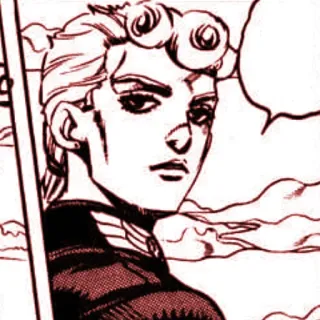 ❌ Giorno Giovanna JoJo's Bizarre Adventure Giorno Giovanna, JoJo's Bizarre Adventure, Anime, Manga, Personnage, Portrait telegram sticker