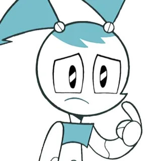 😰 Jenny Wakeman My Life as a Teenage Robot Dessin animé, Robot, Triste, Bouderie, Jenny Wakeman, Jenny Robot telegram sticker