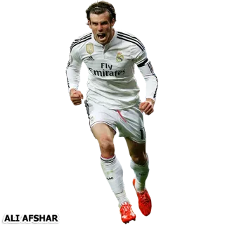 ⚽ Gareth Bale sepak bola, football, atlet, Gareth Bale, pemain telegram sticker