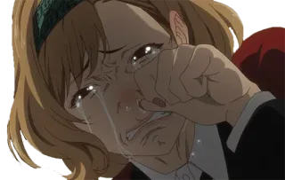 😭 weinend, traurig, emotional, Anime, gestresst telegram sticker