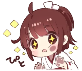 ✨ ぴと Anime, Manga, Mignon, Kawaii, Étincelles, Illustration telegram sticker