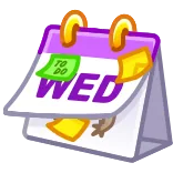 π WED kalender, woensdag, planning, planning, datum, afspraak, herinnering telegram sticker