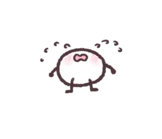 🌬 süß, entzückend, aufkleber, cartoon, erröten telegram sticker
