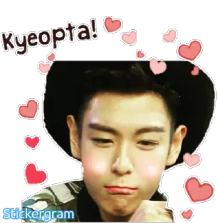 😍 Kyeopta! carino, K-pop, cuore, coreano whatsapp sticker