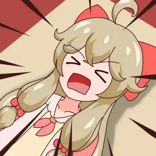 😆 Desenho animado, Anime, Bravo, Gritando, Expressão, Personagem, Ilustração telegram sticker