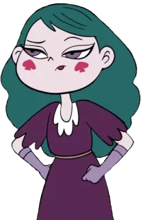 😒 Eclipsa Butterfly Star vs. the Forces of Evil cartoon, tv show, eclipsa butterfly, magic, witch telegram sticker
