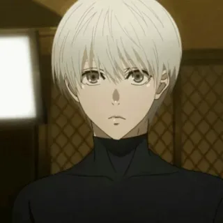 🔥 Ken Kaneki Tokyo Ghoul 애니메이션, 흰 머리, 캐릭터, 만화, 도쿄 구울 telegram sticker