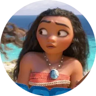 😏 Moana Cartoon, Disney, Insel, Prinzessin, Ozean whatsapp sticker