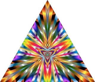 🔺 abstract, geometric, triangle, pattern, colorful telegram sticker