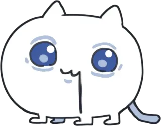 🤤 고양이, 귀여운, 동물, 스티커, 카와이 telegram sticker