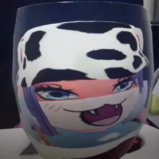 😎 Anime, Kreskówka, Naklejka, Słodkie, Śmieszne, Postać, Krowa, Manga telegram sticker