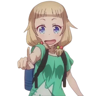 👉 Anime, Desenho animado, Garota, Dedo do meio, Ofensivo telegram sticker