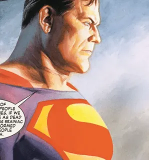 ⛓ Superman OF PEOPLE
MES. IF WE
AS DEAD
AS BRAINIAC
FORMED
EOPLE
H. Superman, bande dessinée, DC Comics, super-héros telegram sticker
