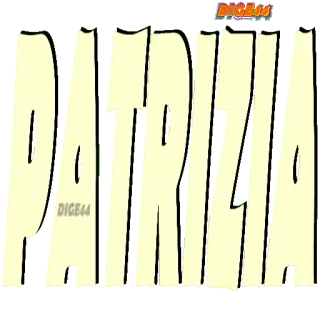 🤔 PATRIZIA name, text, patrizia, schriftzug, fett telegram sticker