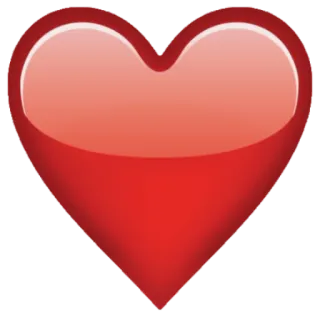 ❤ heart, love, valentine's day, emoji, red telegram sticker