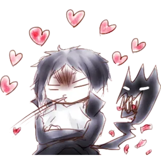 💖 Herzen, Liebe, Figur, Illustration, niedlich, Fantasy telegram sticker
