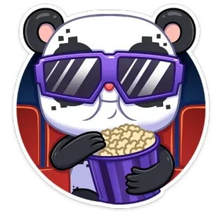 Панда Куару :: @TgSticker whatsapp stickers