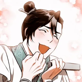 ☀️ anime, desenho animado, pessoa, ilustração, sorrindo, feliz whatsapp sticker