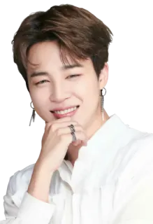 😁 Jimin Jimin, BTS, K-pop, piosenkarz, celebryta, idol telegram sticker