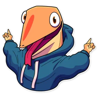 👈 cartoon, vogel, dier, schattig, sticker, personage, hoodie telegram sticker