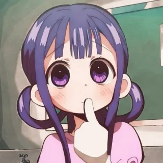 🤔 Yashiro Nene Toilet-bound Hanako-kun Anime, Mangá, Desenho animado, Yashiro Nene, Hanako-kun ligado ao banheiro, Fofo, Garota whatsapp sticker