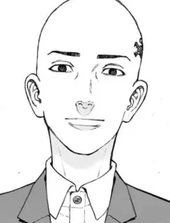 🌟 动漫, 漫画, 秃头, 人物, 绘画, 肖像 telegram sticker