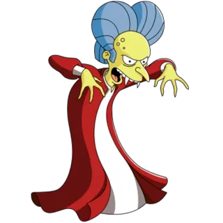 😊 Mr. Burns The Simpsons Mr. Burns, Simpsons, Kartun, Vampir telegram sticker